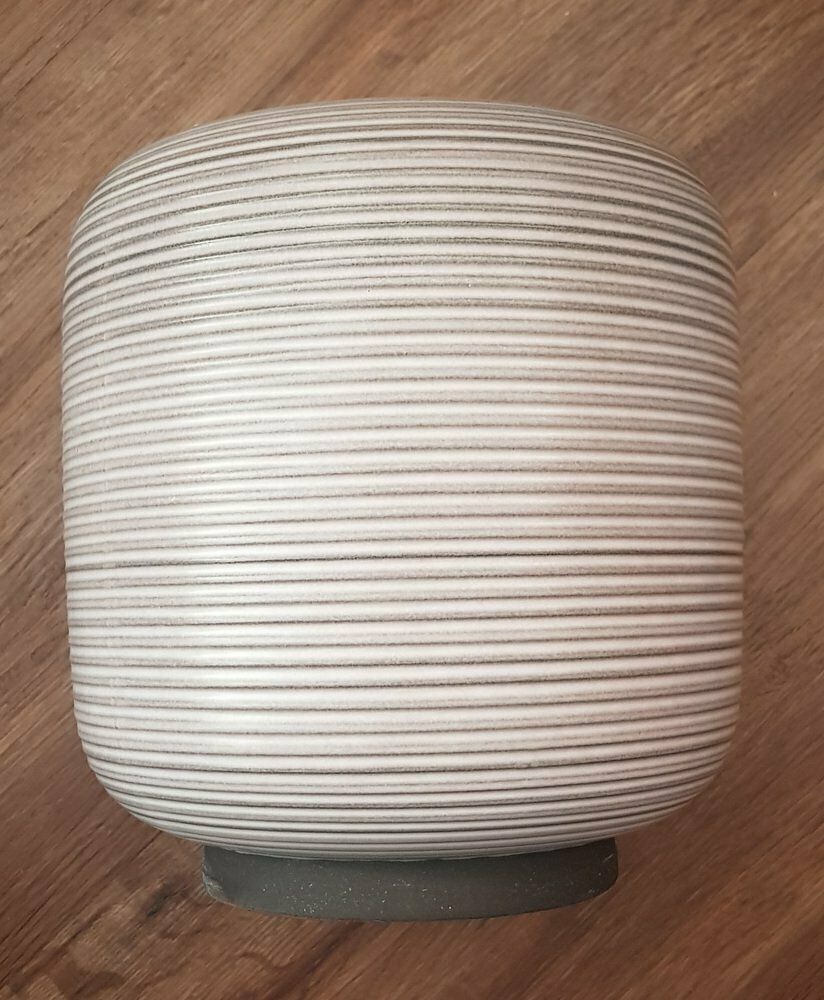 Vase With Grooves From Karlsruhe Majolika, 1960s