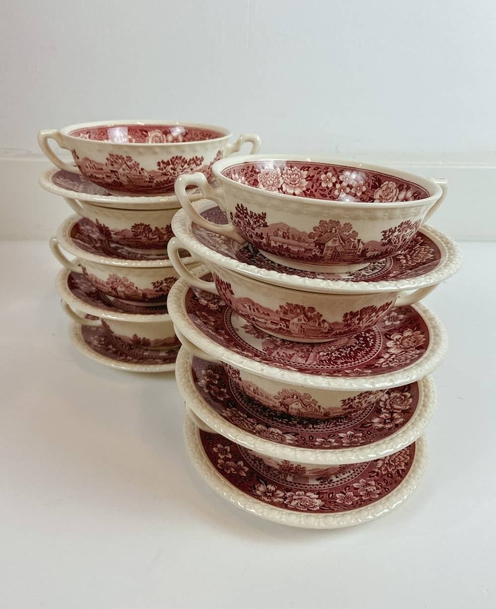8 Pieces Soup Bowl With Saucer – Villeroy & Boch, Rusticana