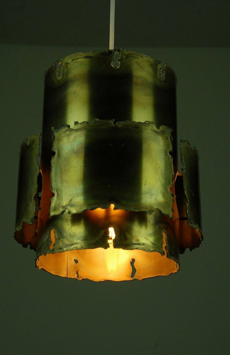 Danish Brass Pendant Lamp By Svend Aage Holm Sørensen For Thea Metal, 1960s. photo buy