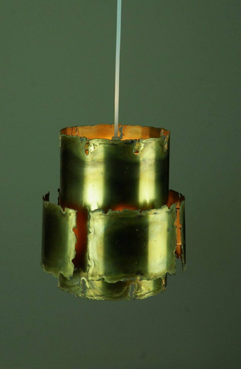 Danish Brass Pendant Lamp By Svend Aage Holm Sørensen For Thea Metal, 1960s. photo Lighting