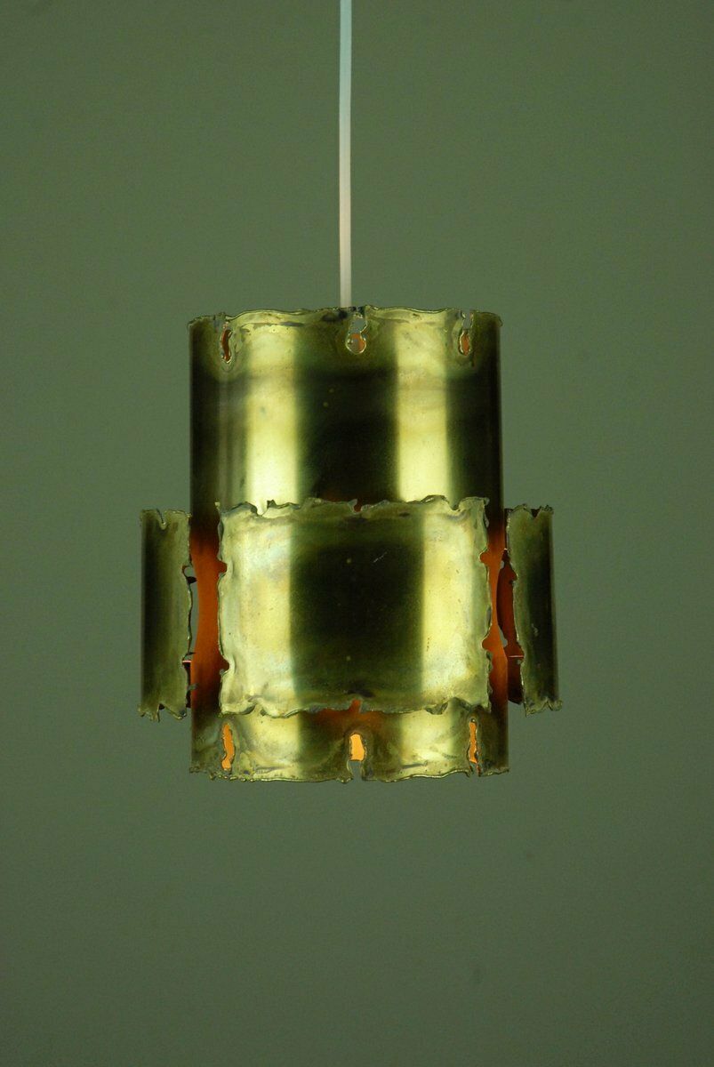 Danish Brass Pendant Lamp By Svend Aage Holm Sørensen For Thea Metal, 1960s. photo 495.0