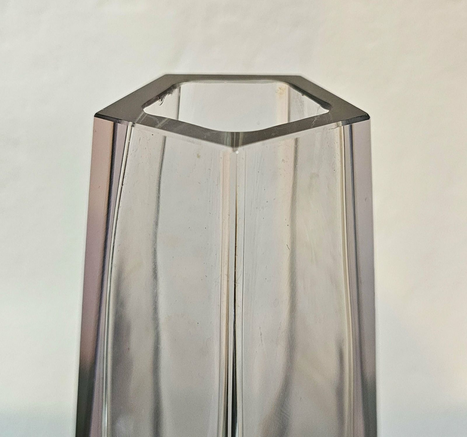 Mid Century Modern Sommerso Vase By Alessandro Madruzzato // Pale Pink Murano Glass Vase // Made In Italy In 1960s photo for sale