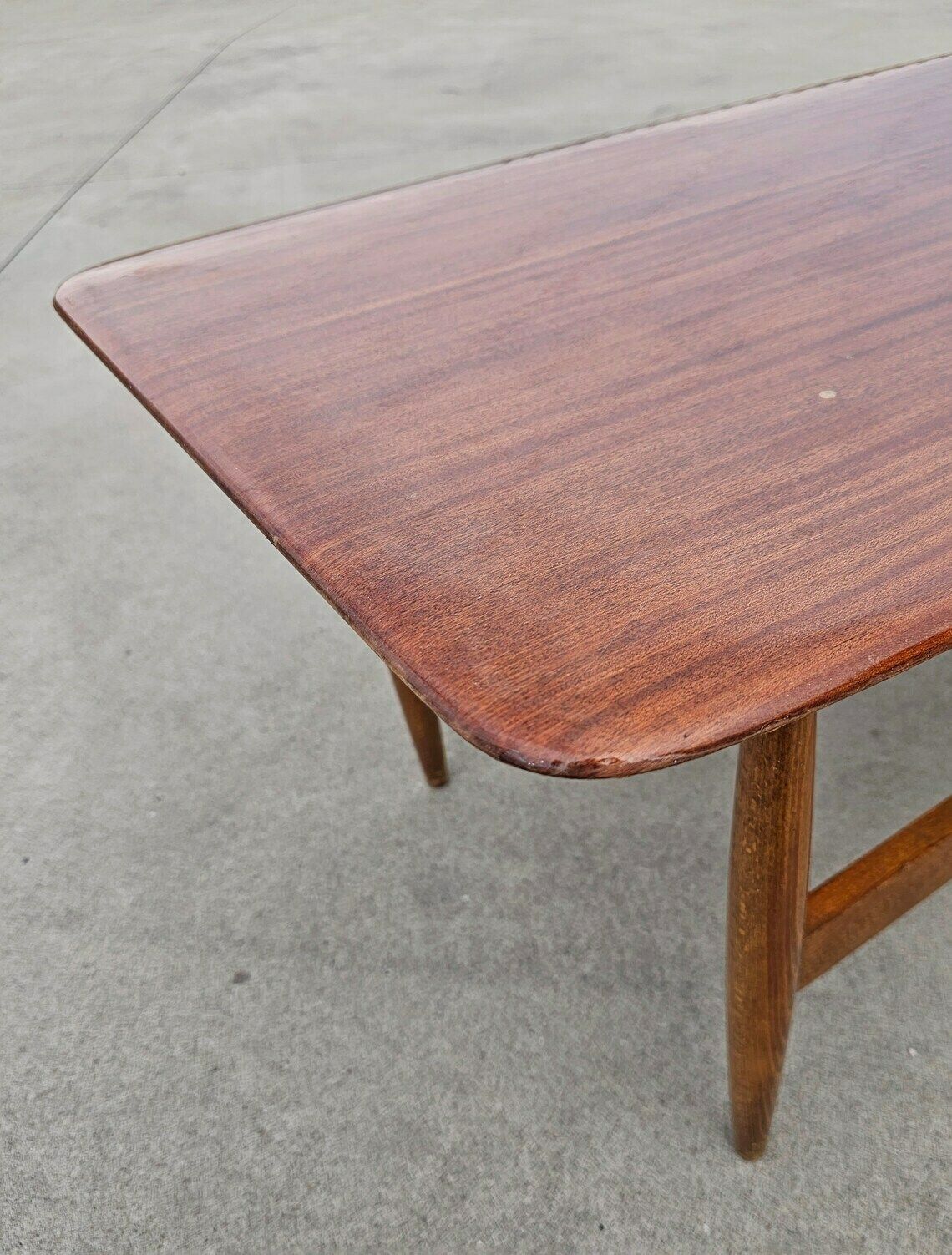 Mid Century Modern Coffee Table In Beech And Mahogany Veneer // Vintage Coffee Table // Made In Germany In 1960s photo Furniture