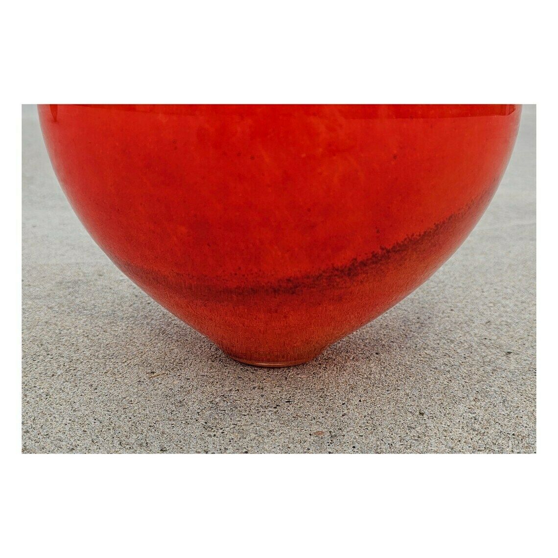 Rare Murano Glass Vase Done In Vibrant Red Glass // Stunning Murano Glass Vase // Made In Italy In 1950s photo 850.0
