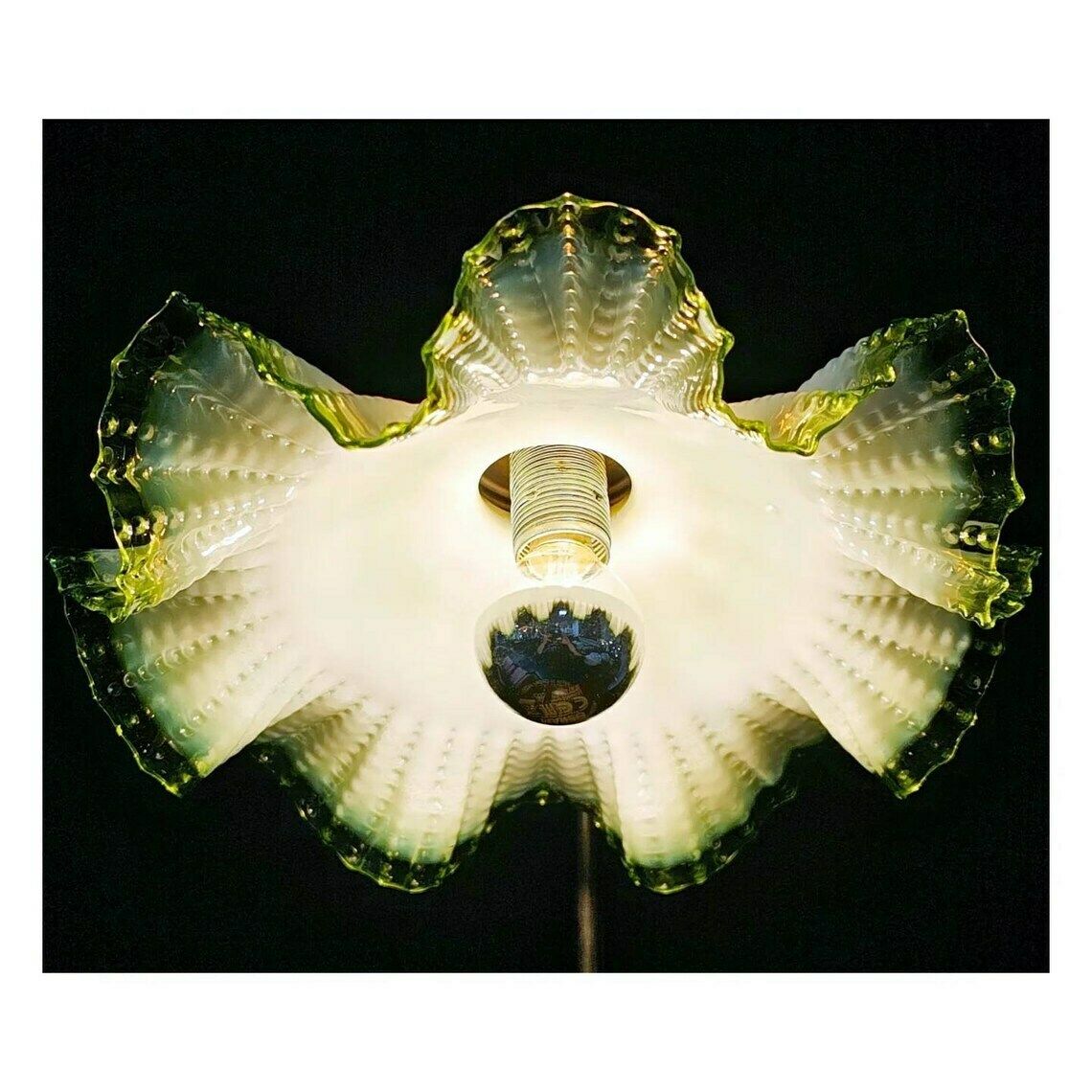 Very Rare Antique Table Lamp // Art Deco Table Lamp In Brass And Opaline Glass // Made In Austria In 1920s photo buy