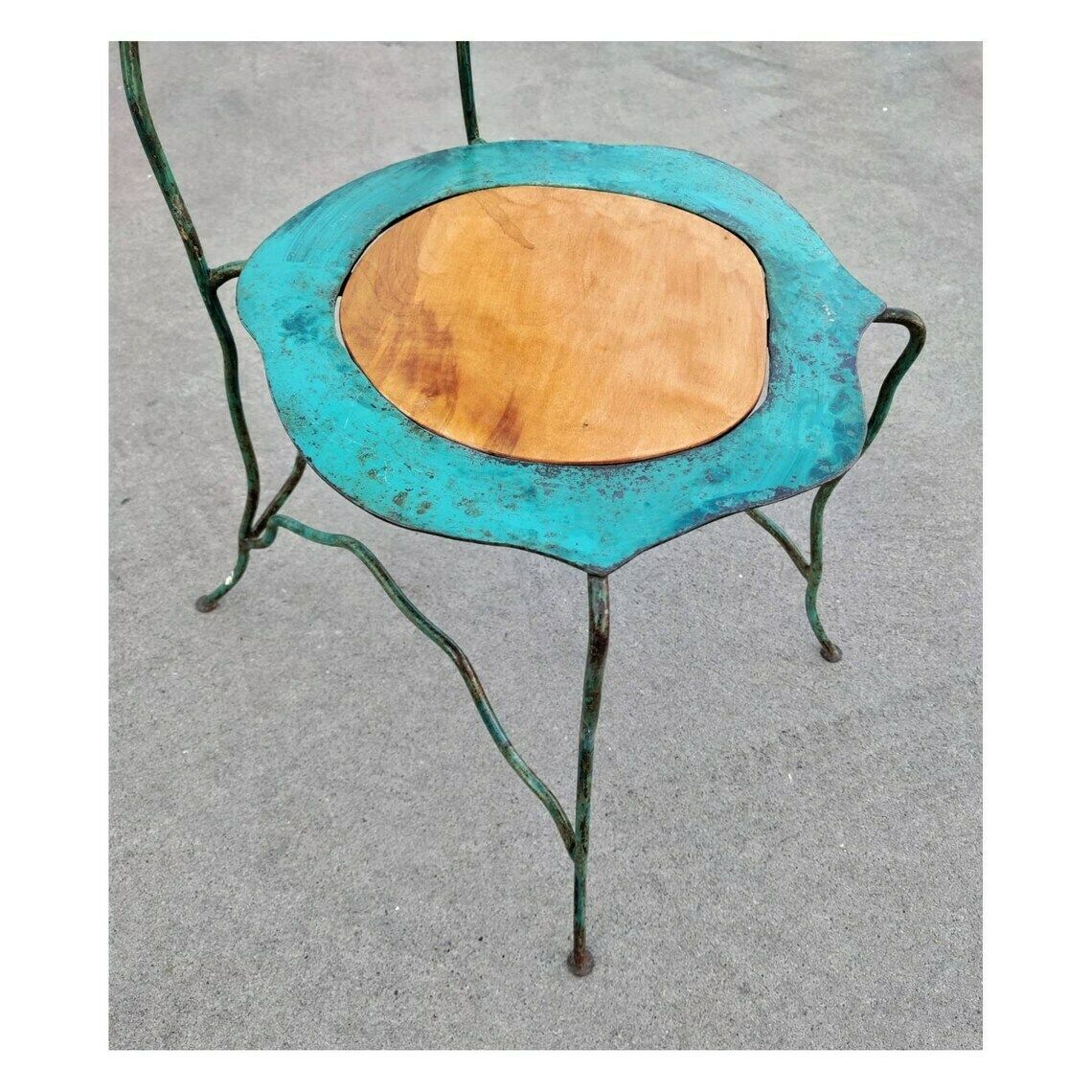 Pair Of Abstract Art Handmade Chairs By Bohuslav Horak// Postmodern Sculptural Chairs // Made In Czechoslovakia In 1980s photo buy