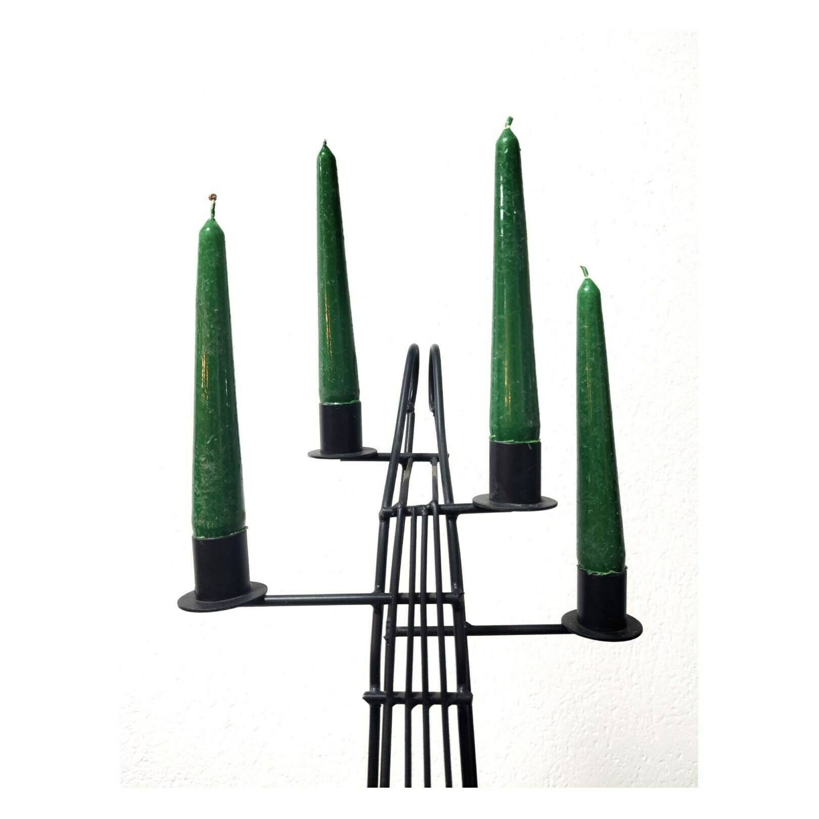 Mid Century Modern Candlestick Holder Shaped As Cello // Painted Iron Cello Candle Holder // Made In The Netherlands In 1970s photo furniture