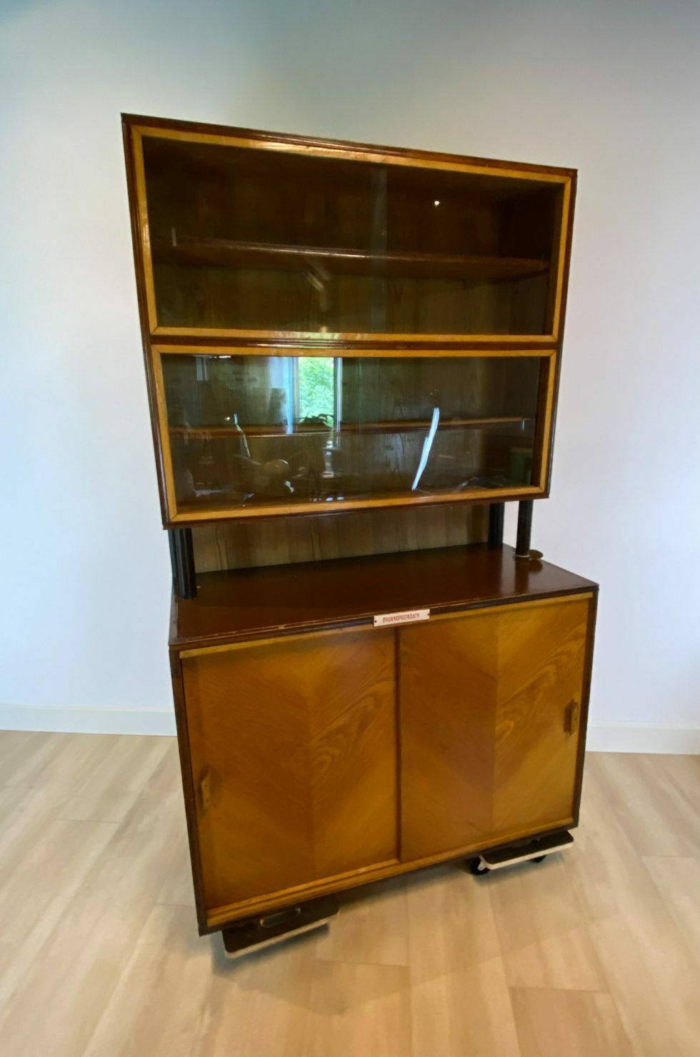 Characteristic Display Cabinet From The Old School, 1960's photo 857.61