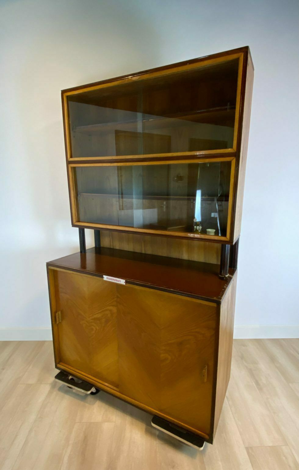 Characteristic Display Cabinet From The Old School, 1960's photo vinterior