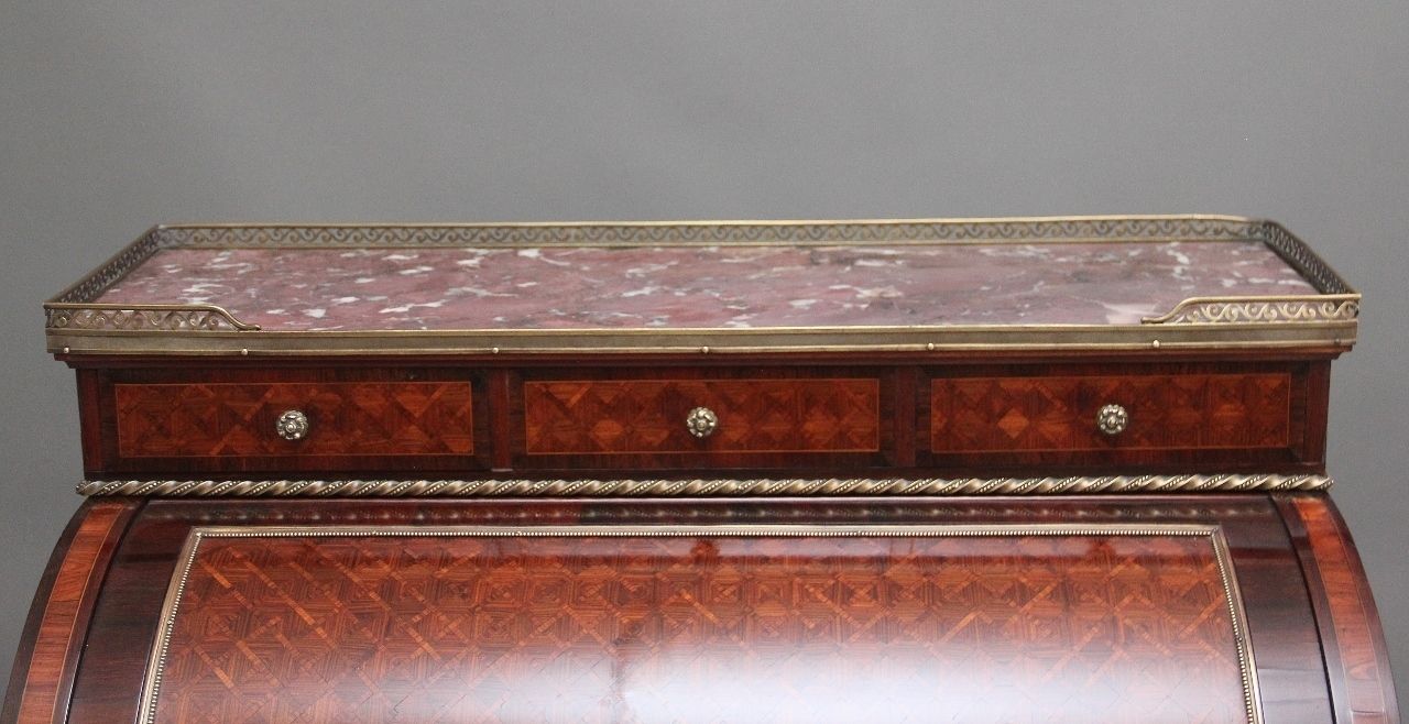 19th Century French Kingwood Cylinder Desk photo buy