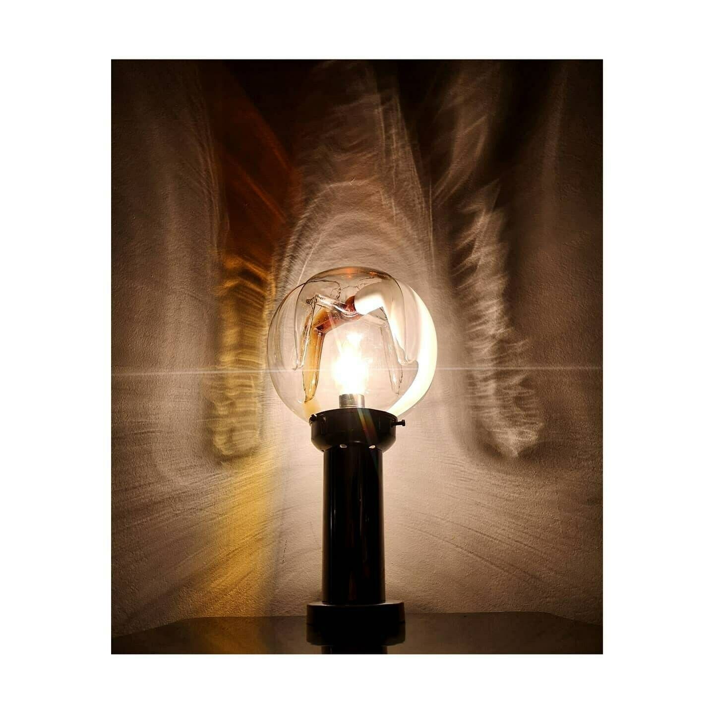 Pair Of Mazzega Accent Lamps // Made In Italy // Mazzega Glass Shades // Mazzega Murano Glass // Italian Designer Lamps photo buy