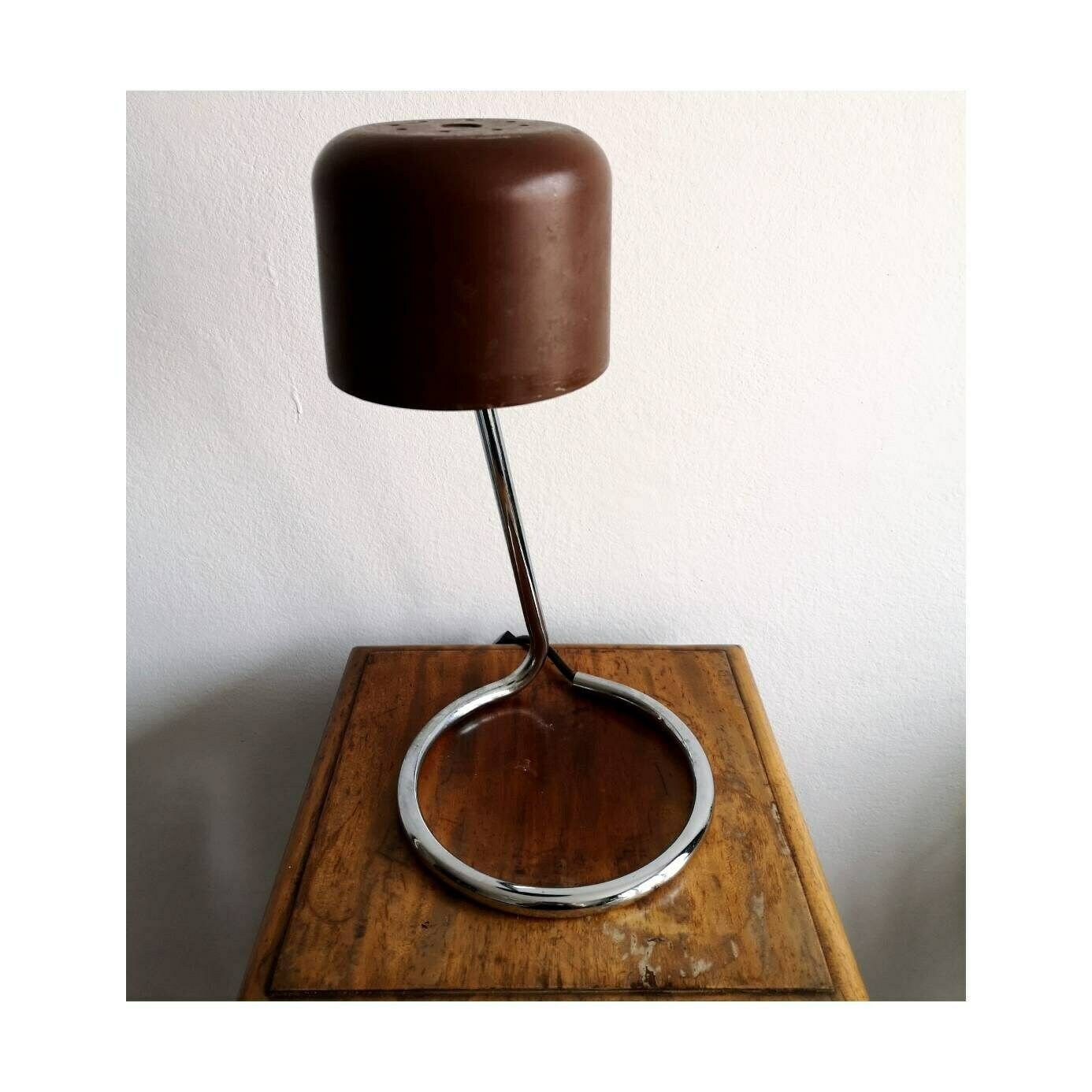 1970s Beautiful Bauhaus Style Desk Lamp // Vintage Tablr Lamp With Infinity Stand // Made In West Germany photo vinterior