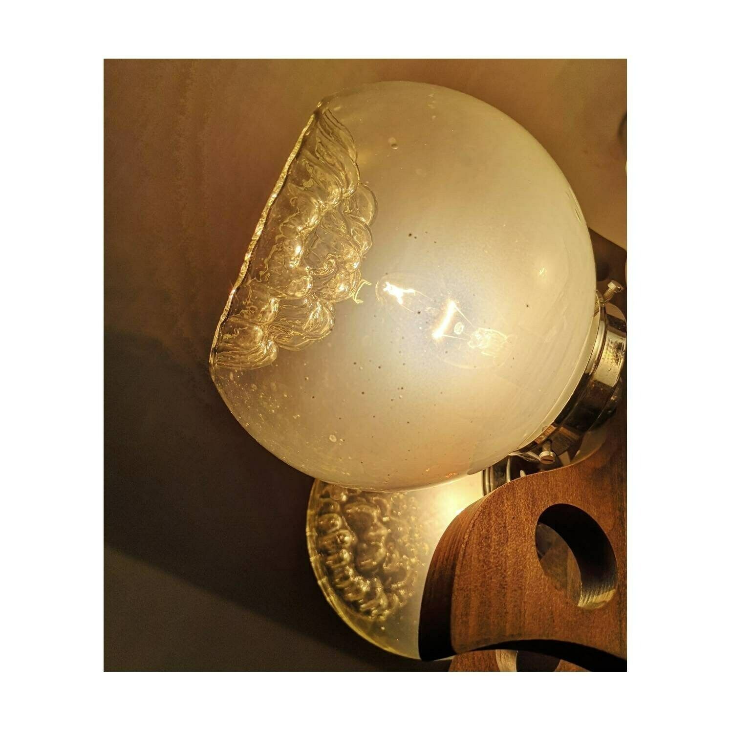 1970s Sculptural Mid Century Chandelier With Five Mazzega Murano Glass Pendants // Massive Mid Century Modern Chandelier // Butterfly Wings photo furniture