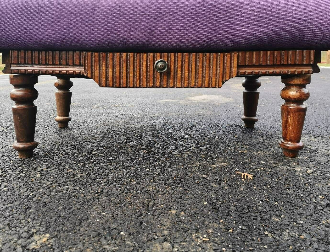 1800s Footrest Or A Small Ottoman // Antique Tabouret // Antique Footrest photo buy