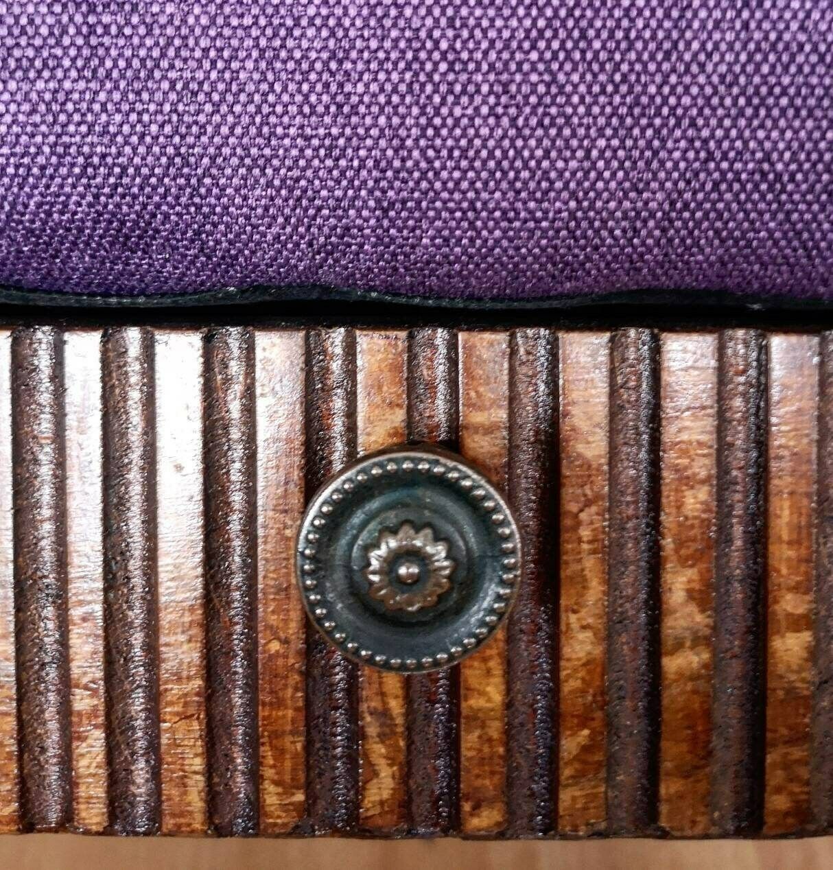 photo furniture 1800s Footrest Or A Small Ottoman // Antique Tabouret // Antique Footrest