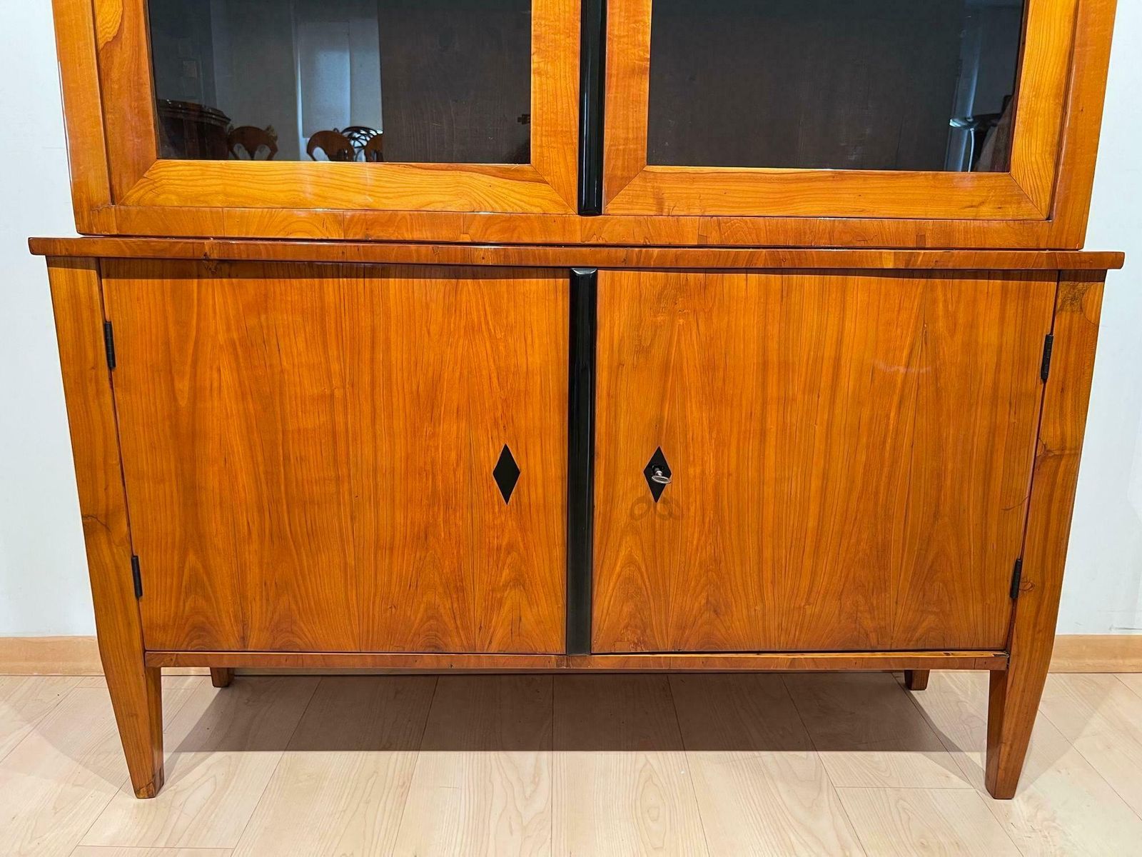 Biedermeier Top Showcase Or Vitrine, Cherry Wood, South Germany Circa 1830 photo Furniture