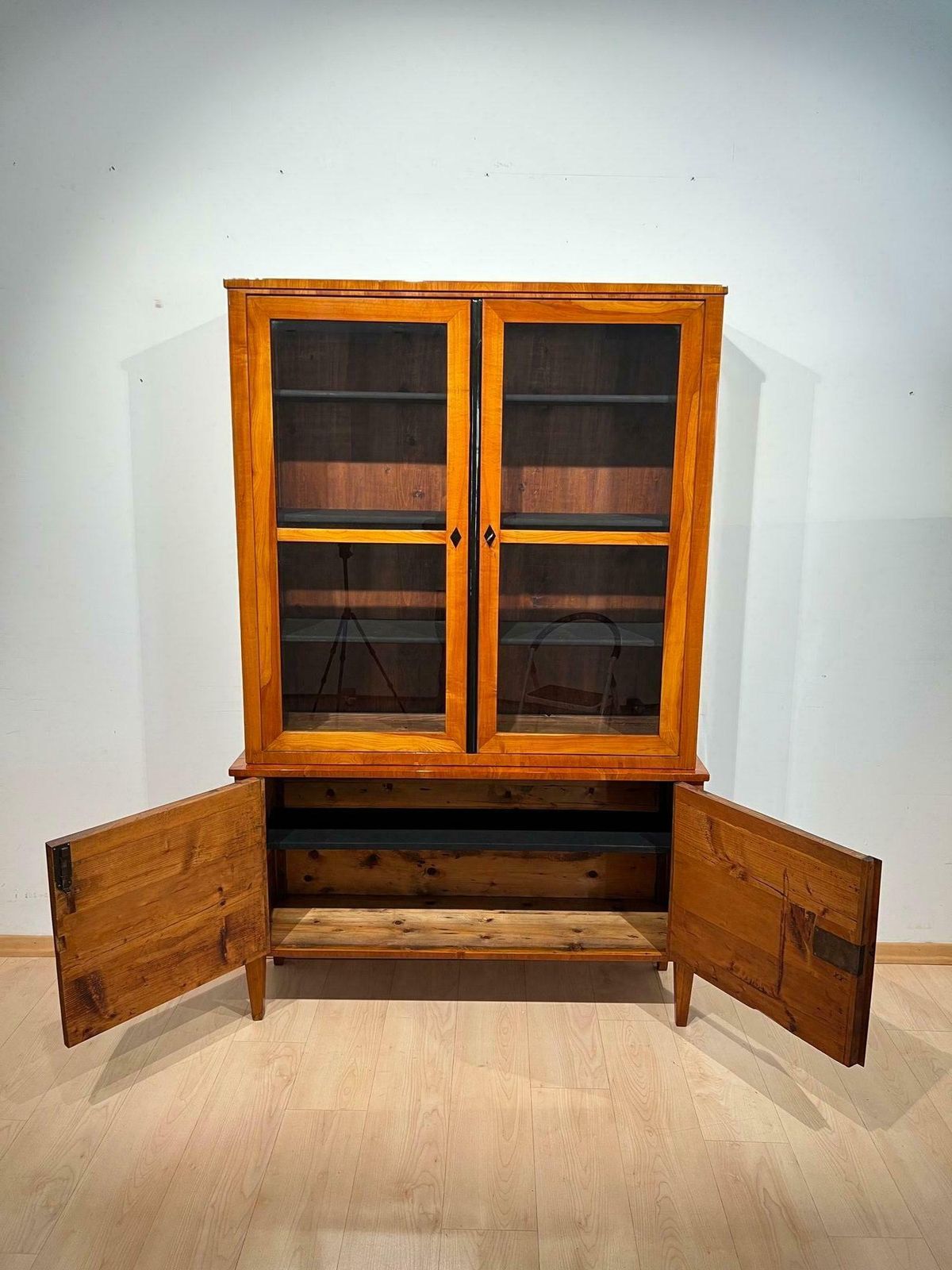 photo buy Biedermeier Top Showcase Or Vitrine, Cherry Wood, South Germany Circa 1830