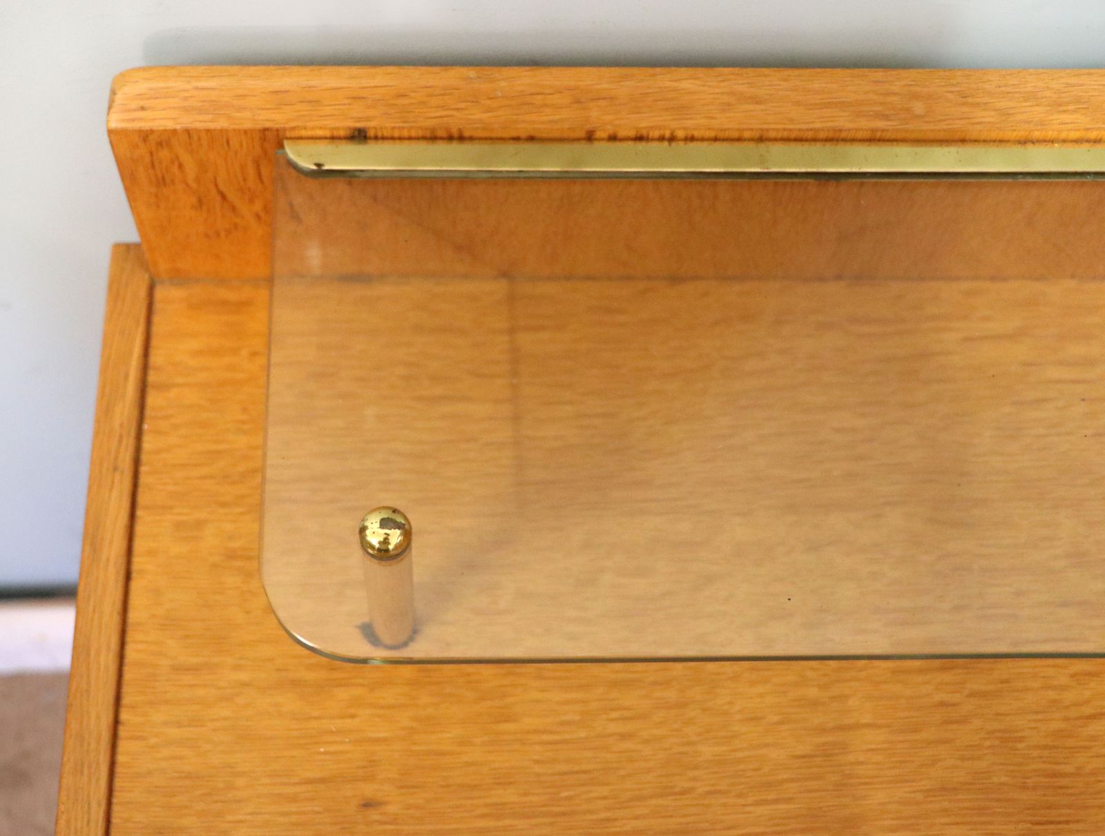 Furniture A Lovely & Unusual Light Oak Dressing Table By G Plan. photo