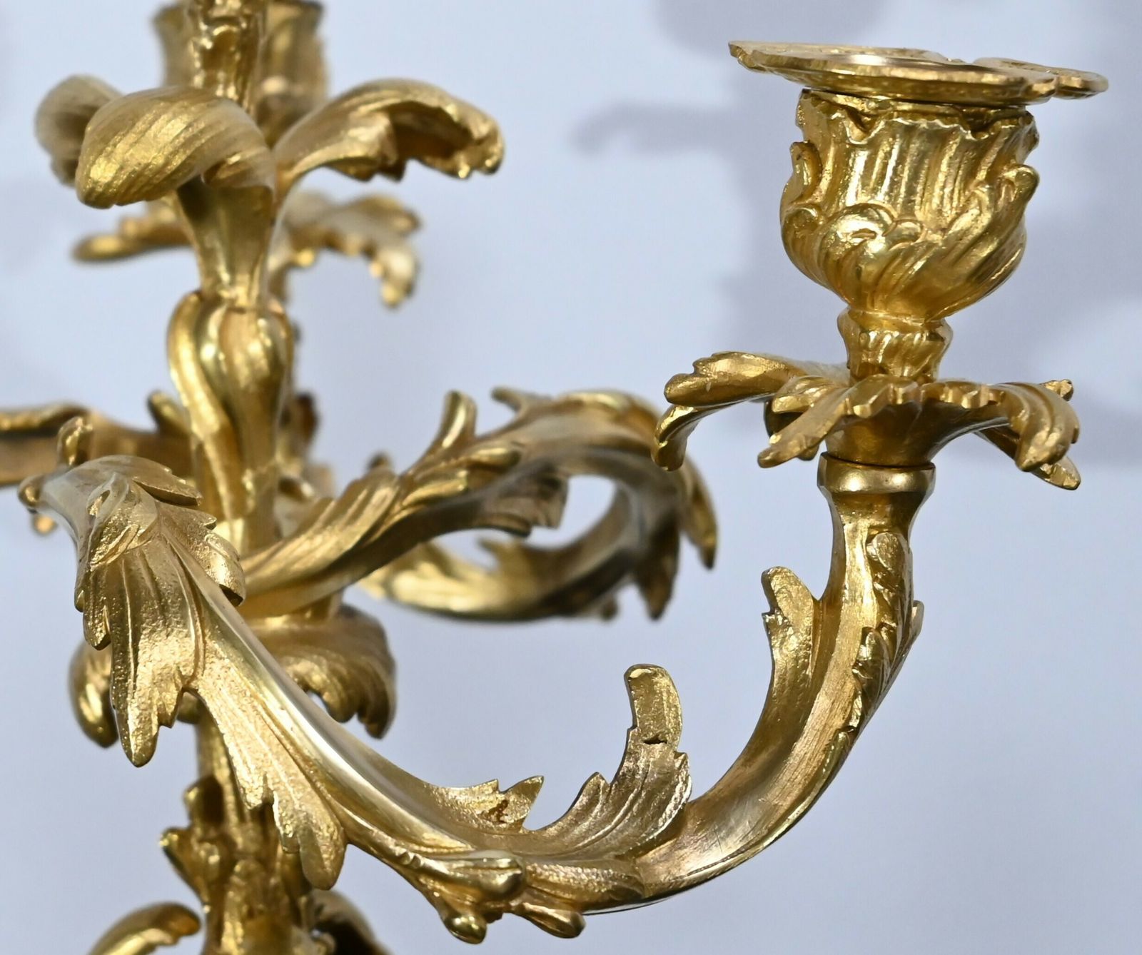 photo furniture Pair Of Gilt Bronze Candelabra, Louis XV Style – Late 19th Century