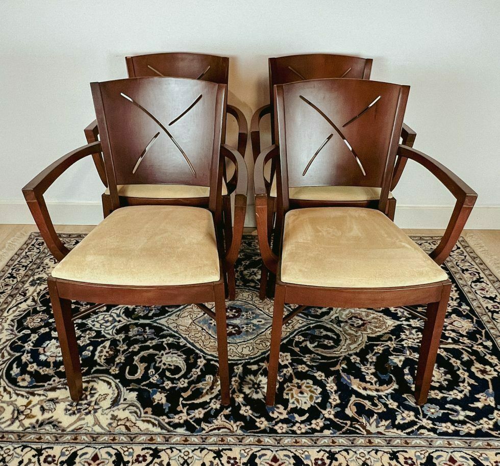 Elegant Set Of 4 Andreu World Dining Room Chairs – Elegant Set Of 4 Andreu World Dining Room Chairs, 1960's photo buy