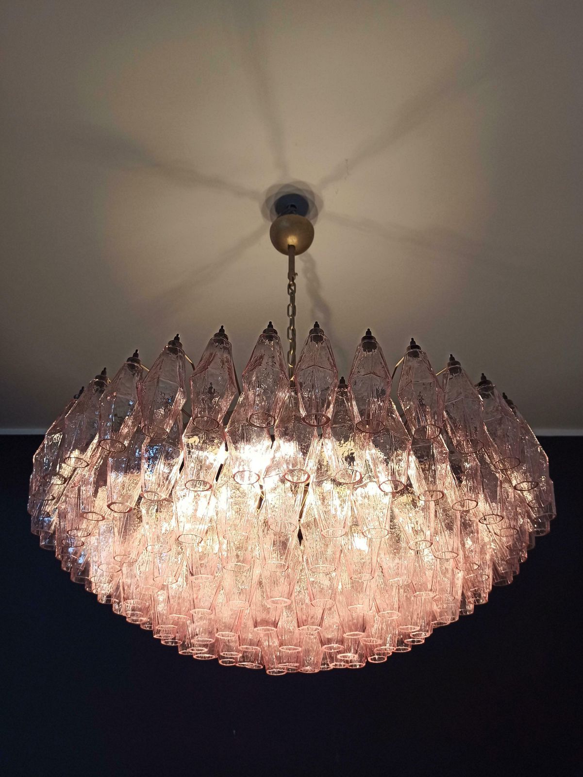 photo buy Charming Murano Glass Chandelier   185 Pink Poliedri