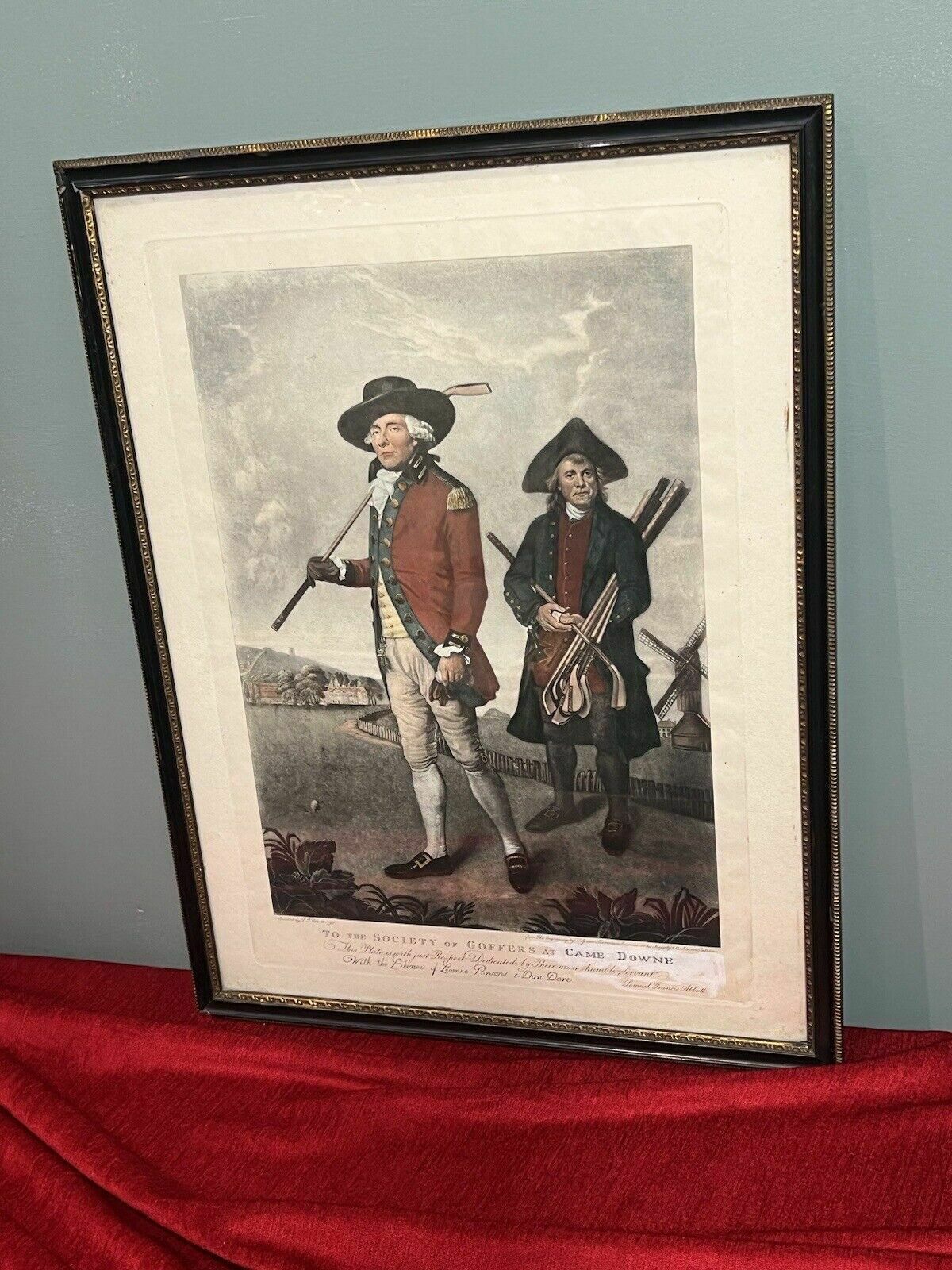 Historic Society Of Golfers Sport Golf Mezzotint After Lemuel Francis Abbott photo Art