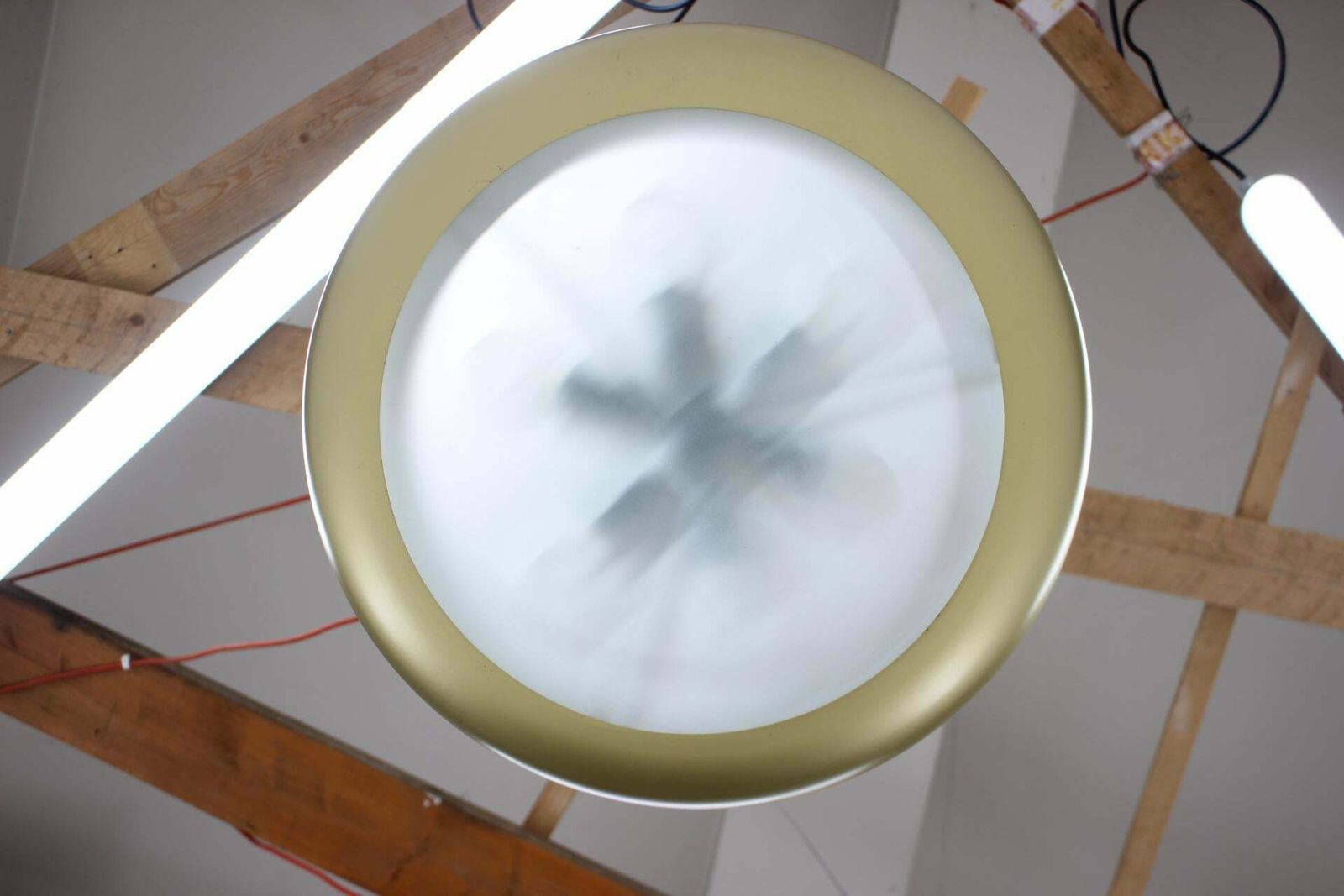 1930s Bauhaus "Ufo" Chandelier By Josef Hurka, Czechoslovakia photo for sale