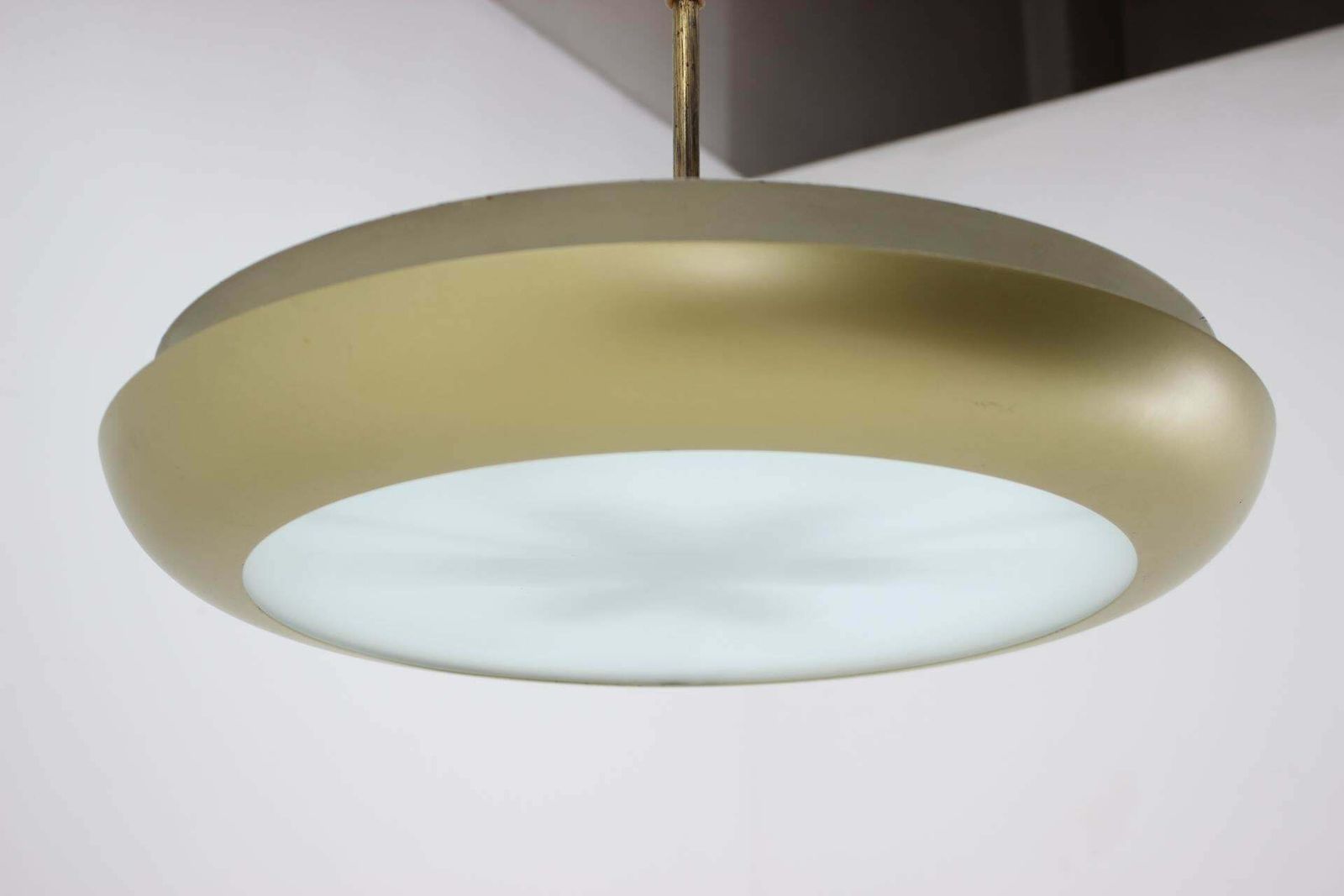 1930s Bauhaus "Ufo" Chandelier By Josef Hurka, Czechoslovakia photo vinterior