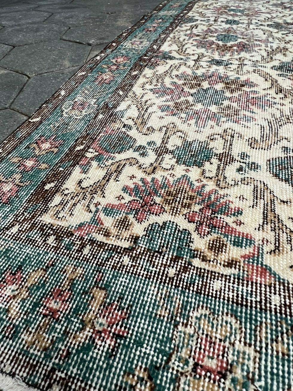 Bleu Vintage Yuruk Carpet 113 X 210 Cm, 1970s photo 252.72