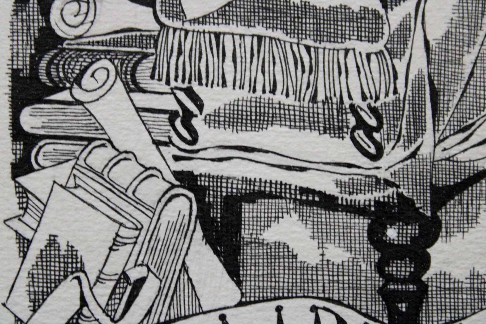 Gunars Vindedzis Ex Libris 1982, Paper, Ink, Gouache, 17.5х13 Cm 1982 photo vinterior
