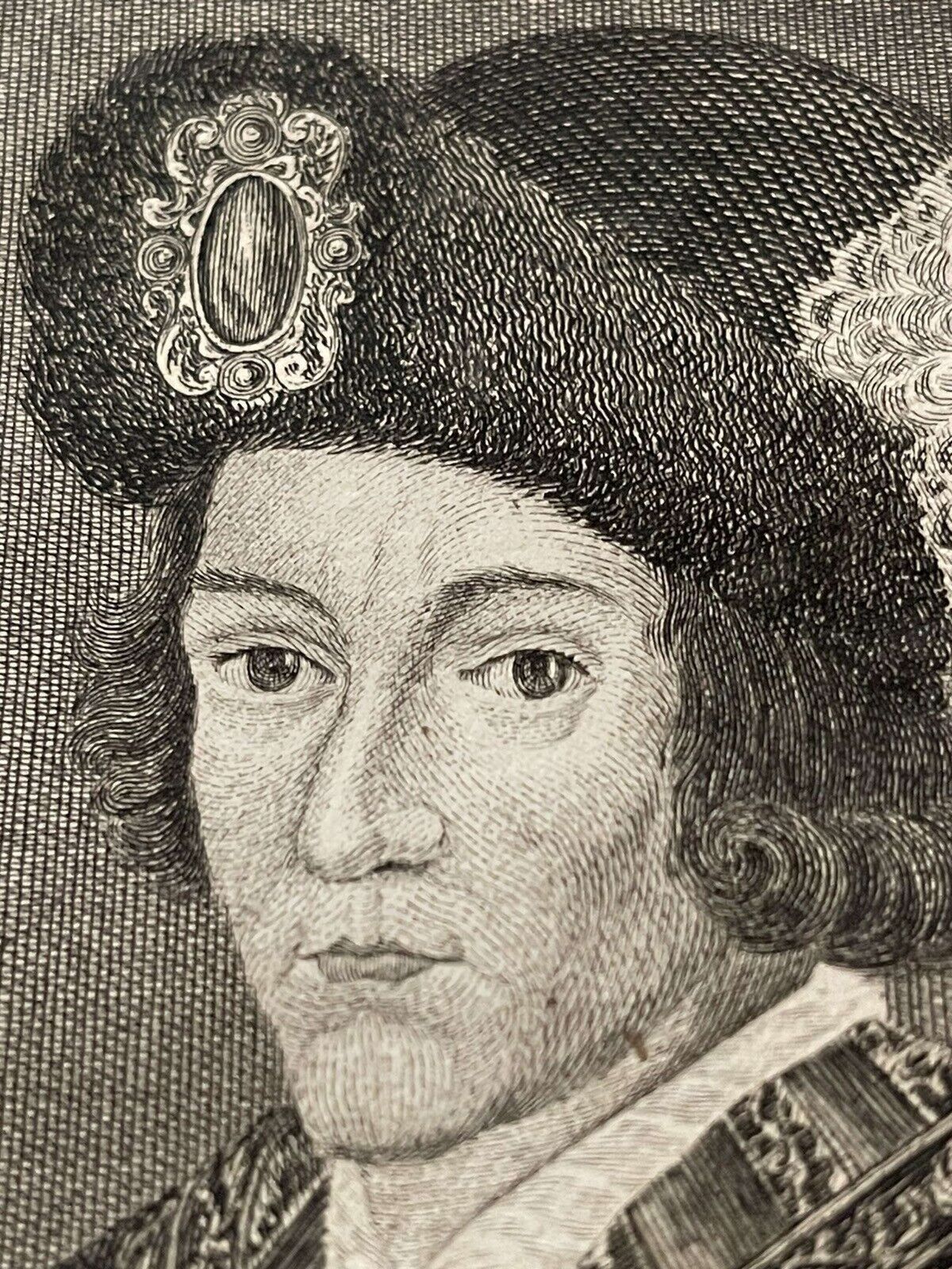 Antique Copper Plate Engraving Edward The Black Prince 1775 photo Art