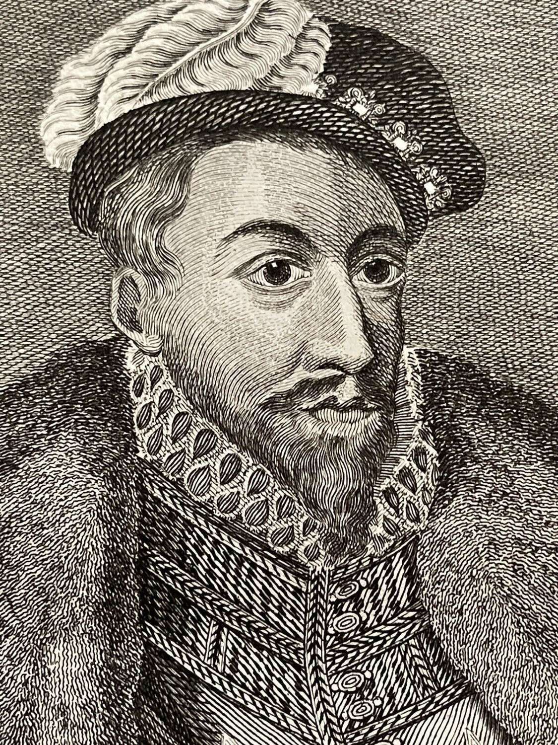 Engraving Of Thomas Radcliffe Earl Of Sussex 1783 By Richard Godfrey