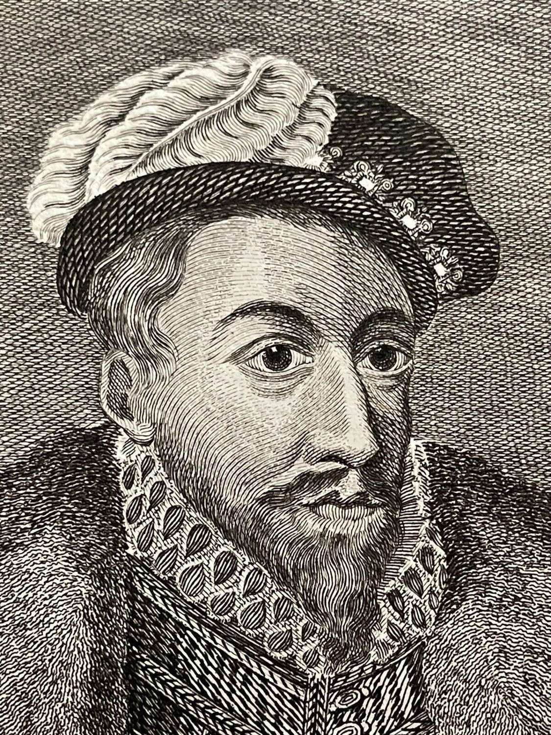 Engraving Of Thomas Radcliffe Earl Of Sussex 1783 By Richard Godfrey photo 95.0
