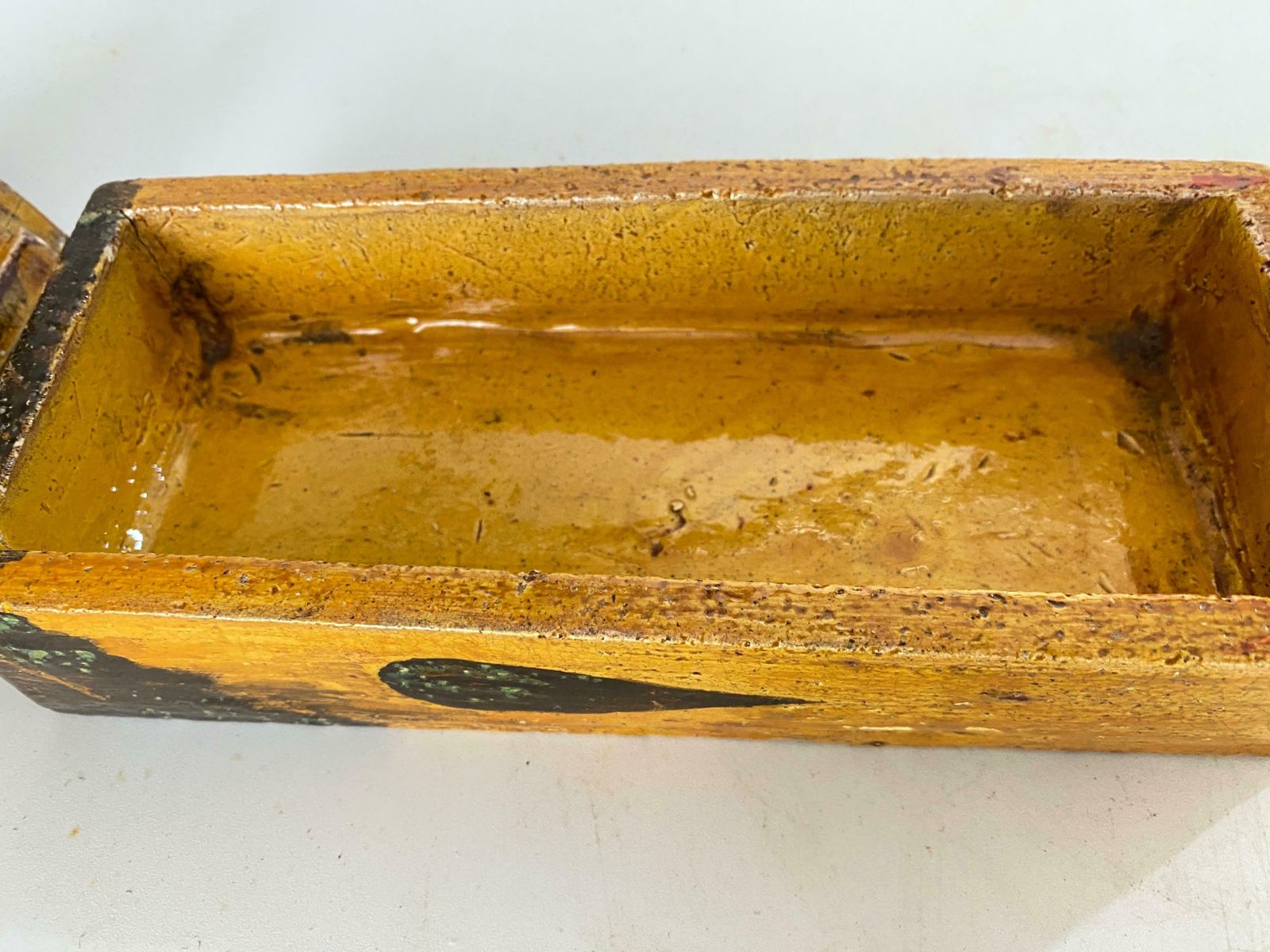 Decorative Box In Ceramic Reprensenting A Duck Brown Color France XX Century photo vintage