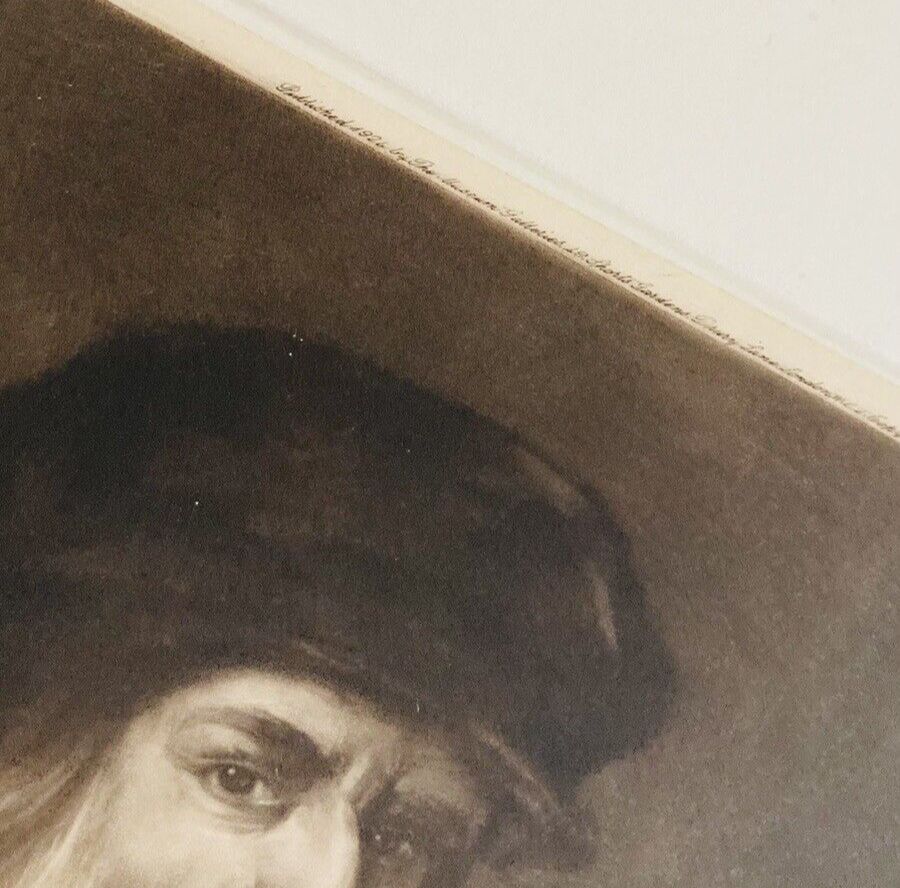 Antique Engraved Portrait Of Leonardo Da Vinci photo for sale