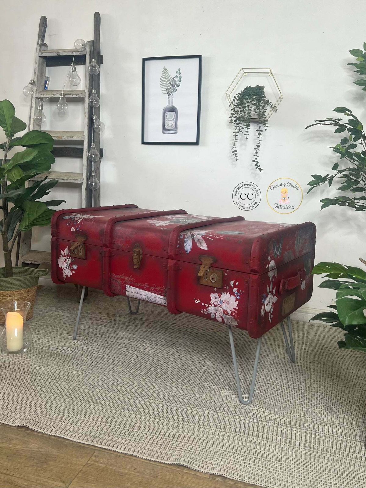 Vintage Trunk Suitcase Coffee Table photo for sale