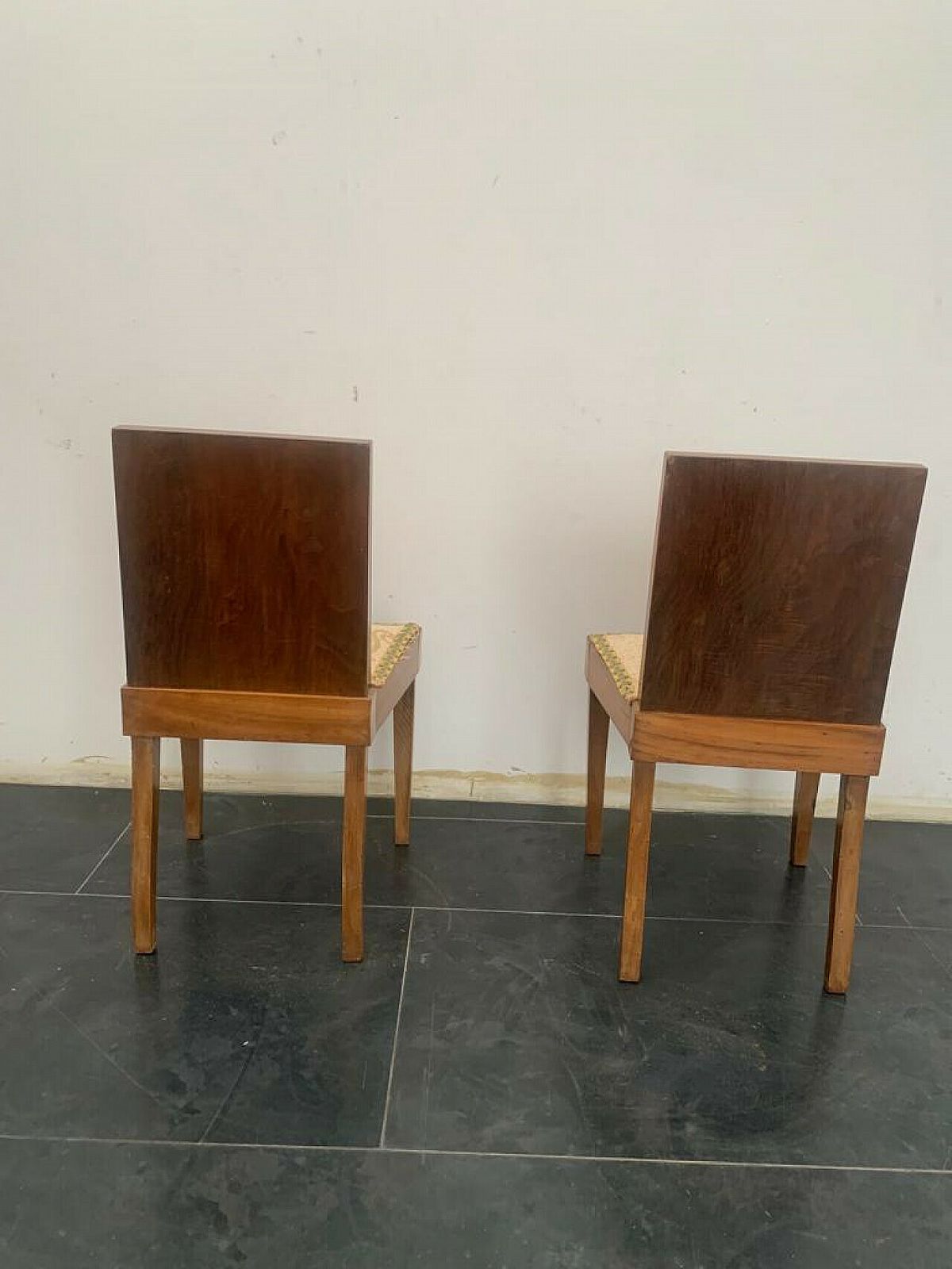 Pair Of Wooden Chairs By Franco Vezzani, 1930s photo 757.12