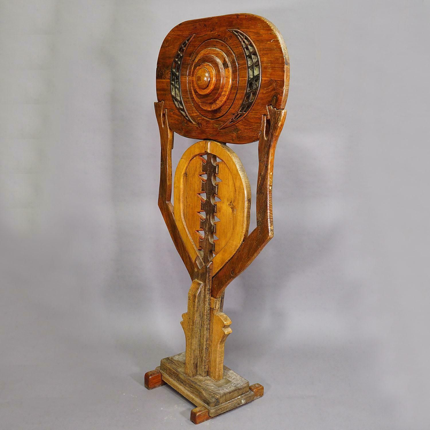 Vintage Houten Sculptuur Atlante Van Luciano Bertolotto, Italië photo for sale