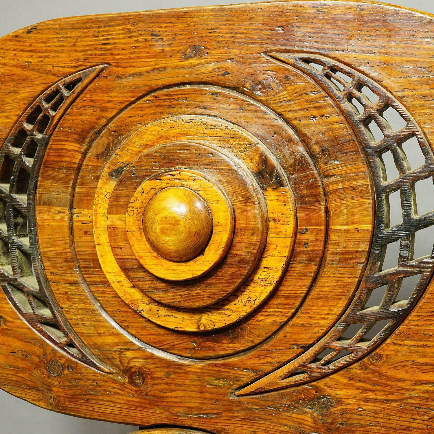 Vintage Wooden Sculpture Atlante By Luciano Bertolotto, Italy photo vinterior