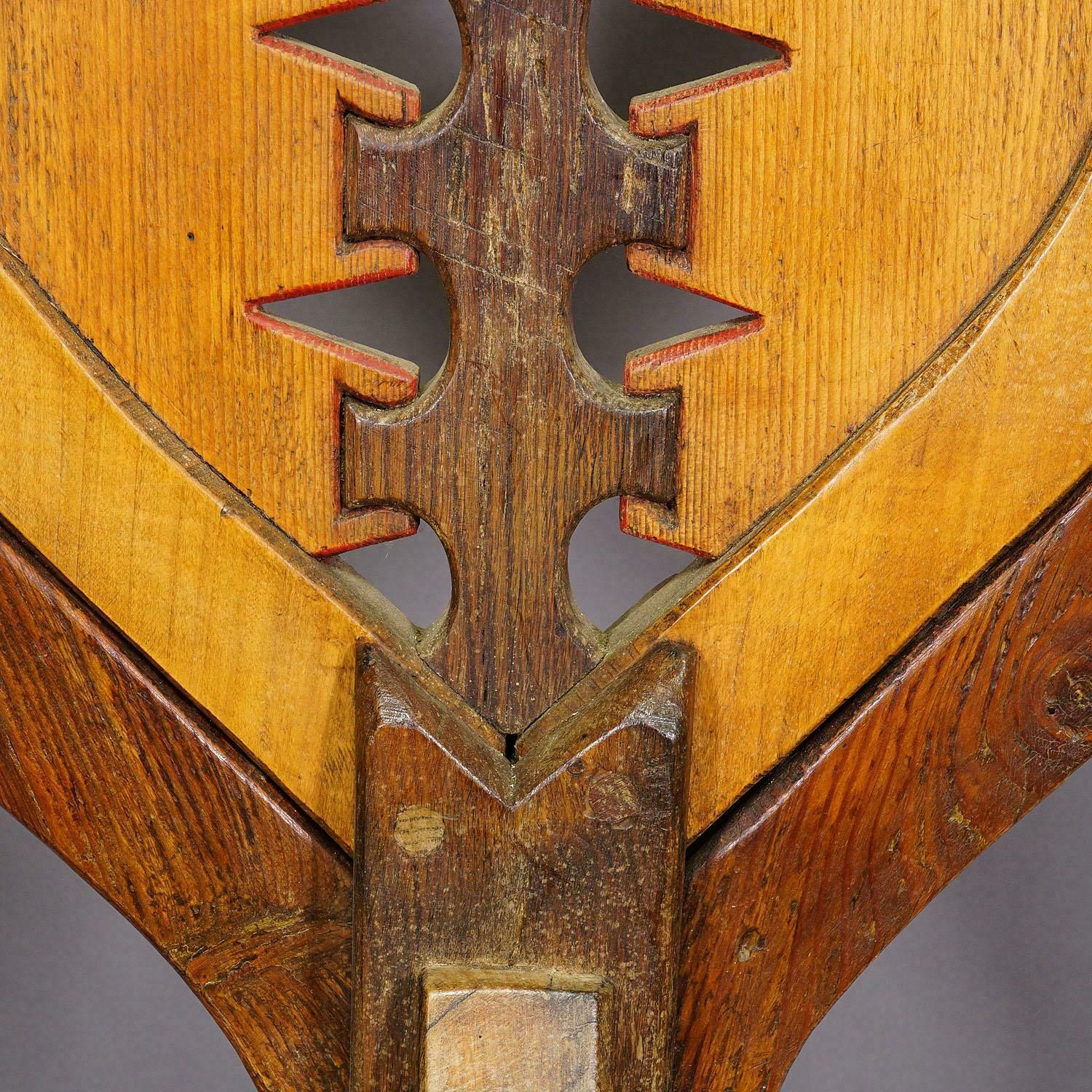 Vintage Wooden Sculpture Atlante By Luciano Bertolotto, Italy photo vintage