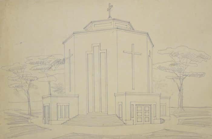 A Modernist Church Architectural Design By S Clapham