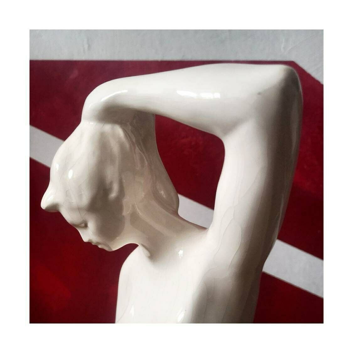 Rare Mid Century Modern Ceramic Figurine Of A Nude Woman By Bohumil Kokrda // Made In Czechoslovakia In 1960s photo buy