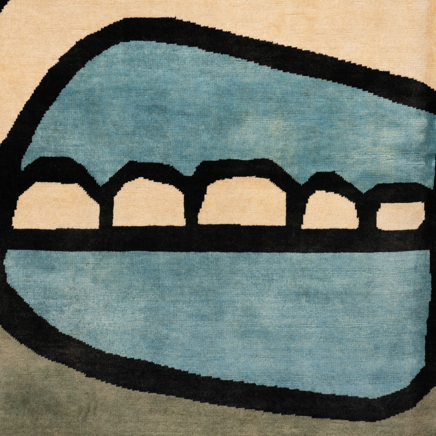 Tapestry,	Abstract	And	In Wool photo for sale