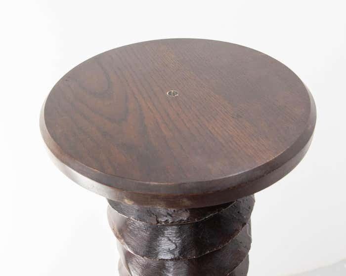 photo furniture French 19th Century Wine Press Screw High Pedestal Plant Holder