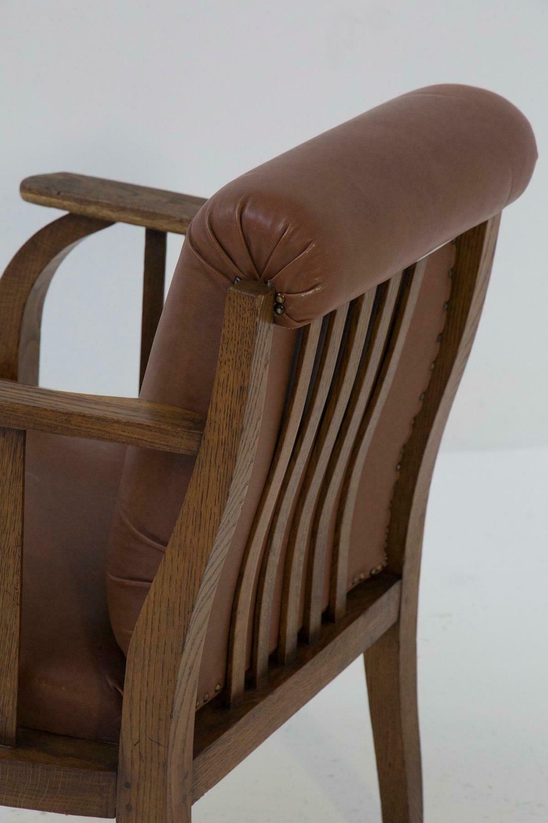 Vintage Armchairs Attr. Jocob & Josef Kohn In Leathers photo Furniture