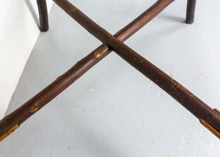 photo furniture Side Table Hazel Wood, Rattan And Bambou, French Circa 1920