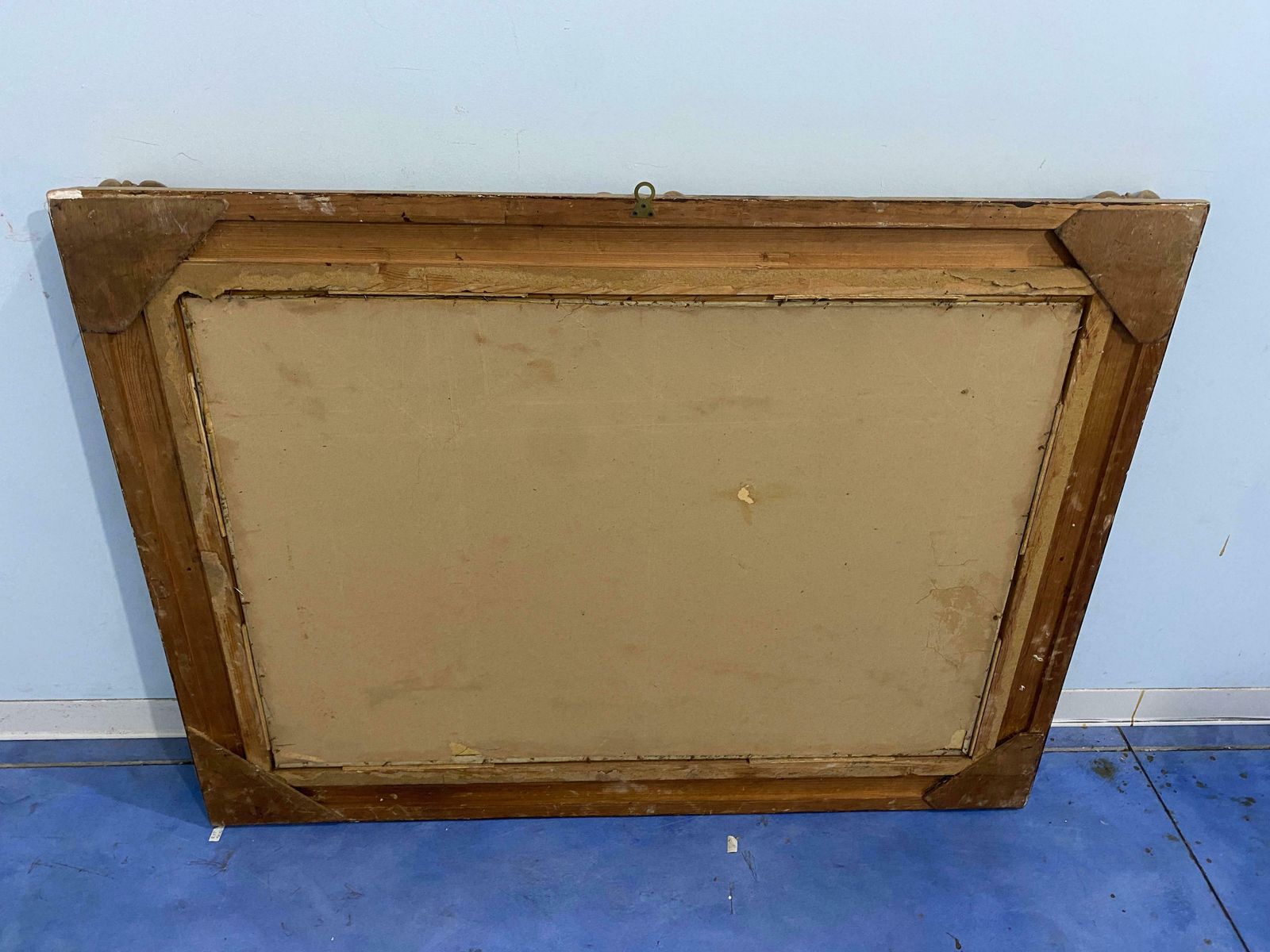 photo furniture Antique Oil Painting "Landscape With Lake" Signed, H Johahnsen