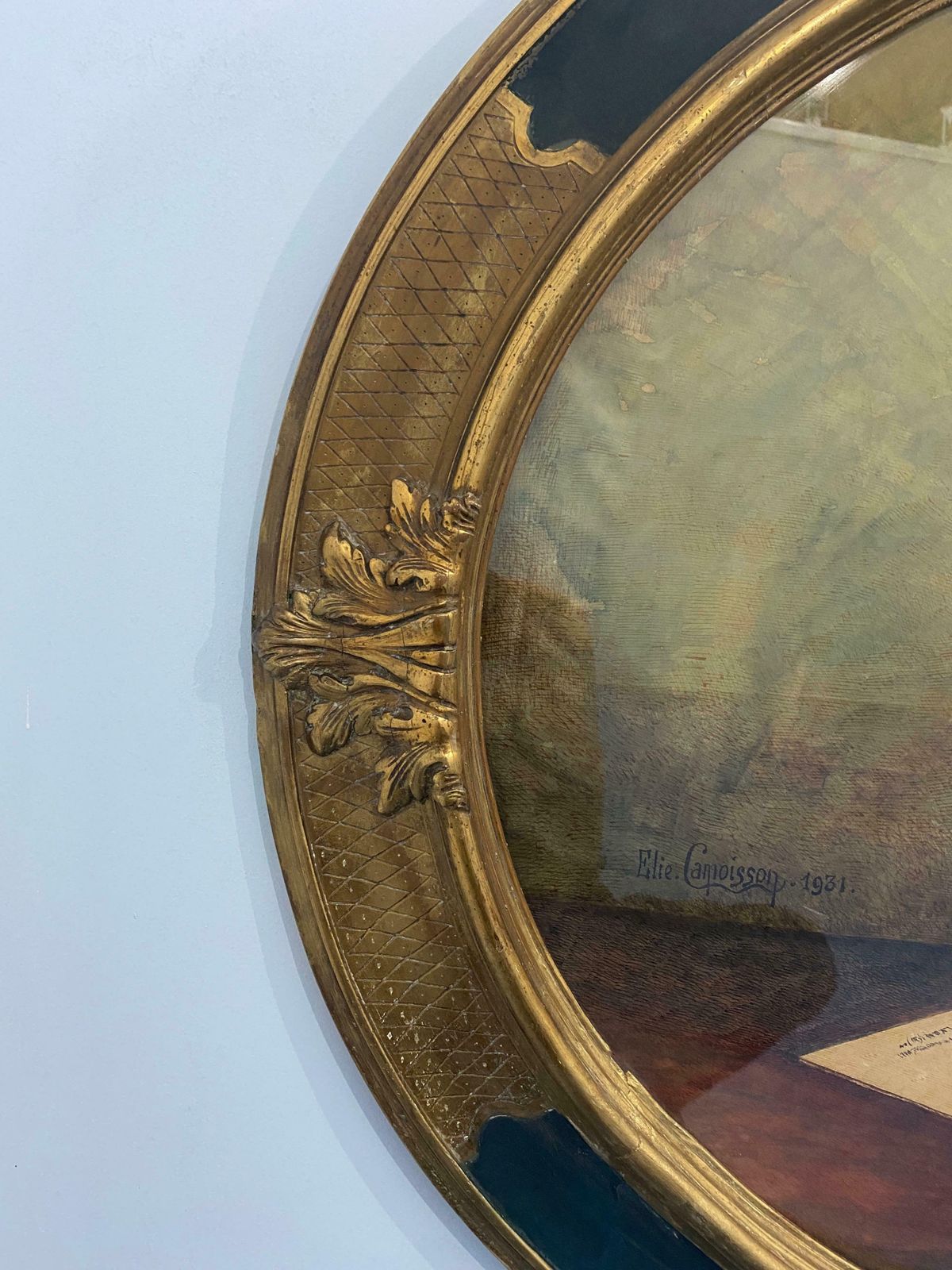 Antique Watercolour Painting "Vase Of Flowers" Signed Elie Camoisson, France 1931 photo Art