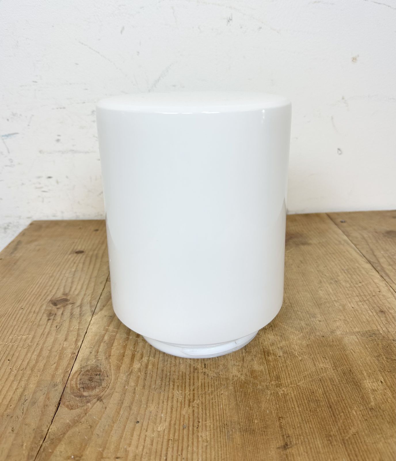 photo furniture Industrial Aluminium Light With Milk Glass Cover From Elektrosvit, 1970s, 15x