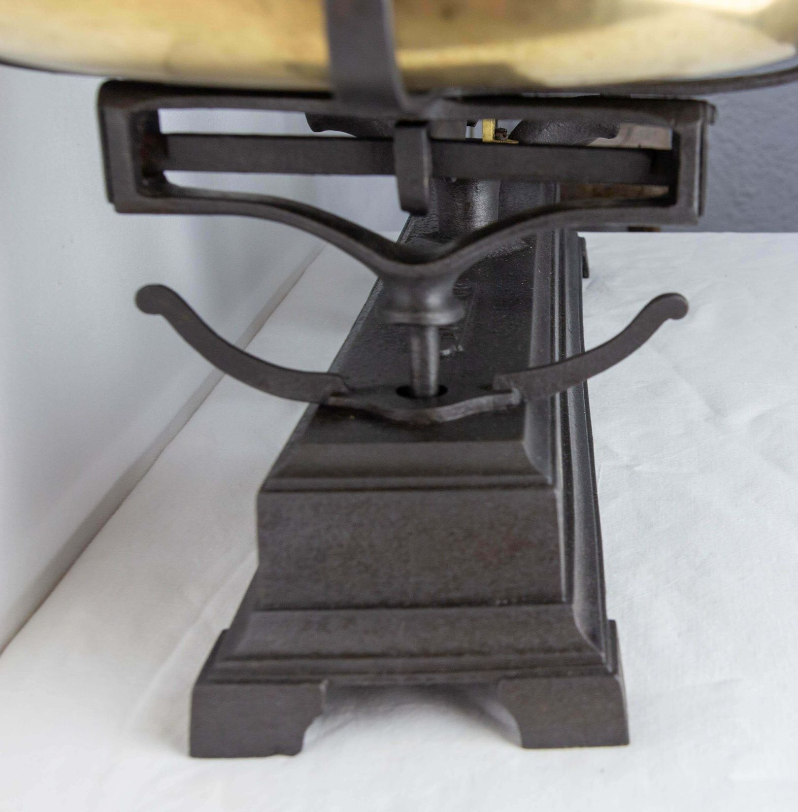 Antique Trade Scale Brass And Cast Iron, France, Circa 1880 photo Home Decor